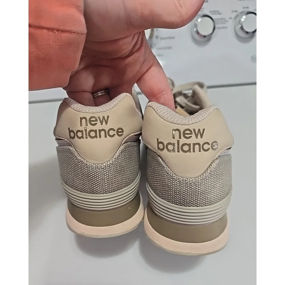 New Balance 574 ML574BSG Classic Surf Gunmetal Suede Sneakers‎ Womans Size 10.5